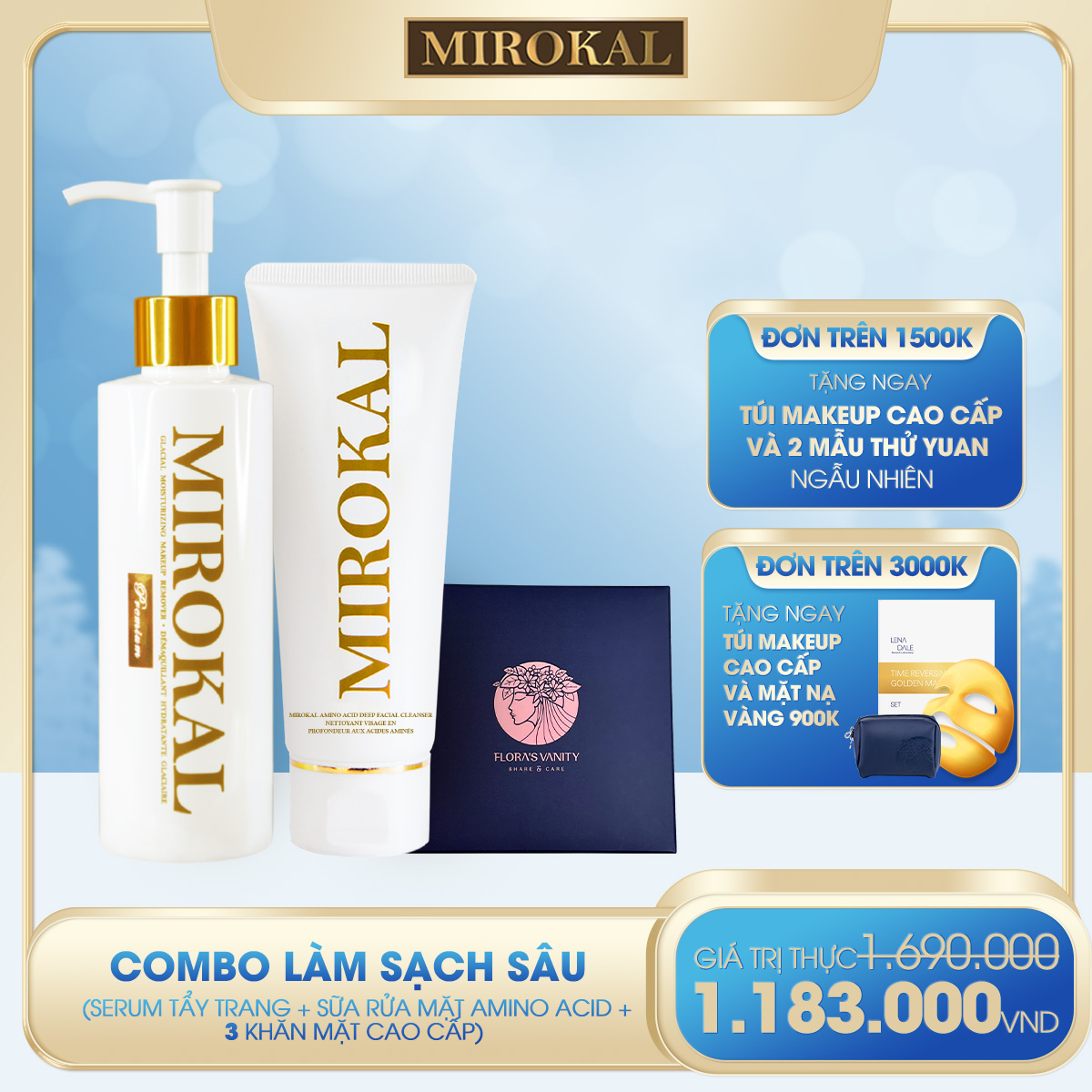 [YEAR END SALE][MIROKAL] BỘ SẢN PHẨM LÀM SẠCH SÂU - SKIN CLEANSING SET