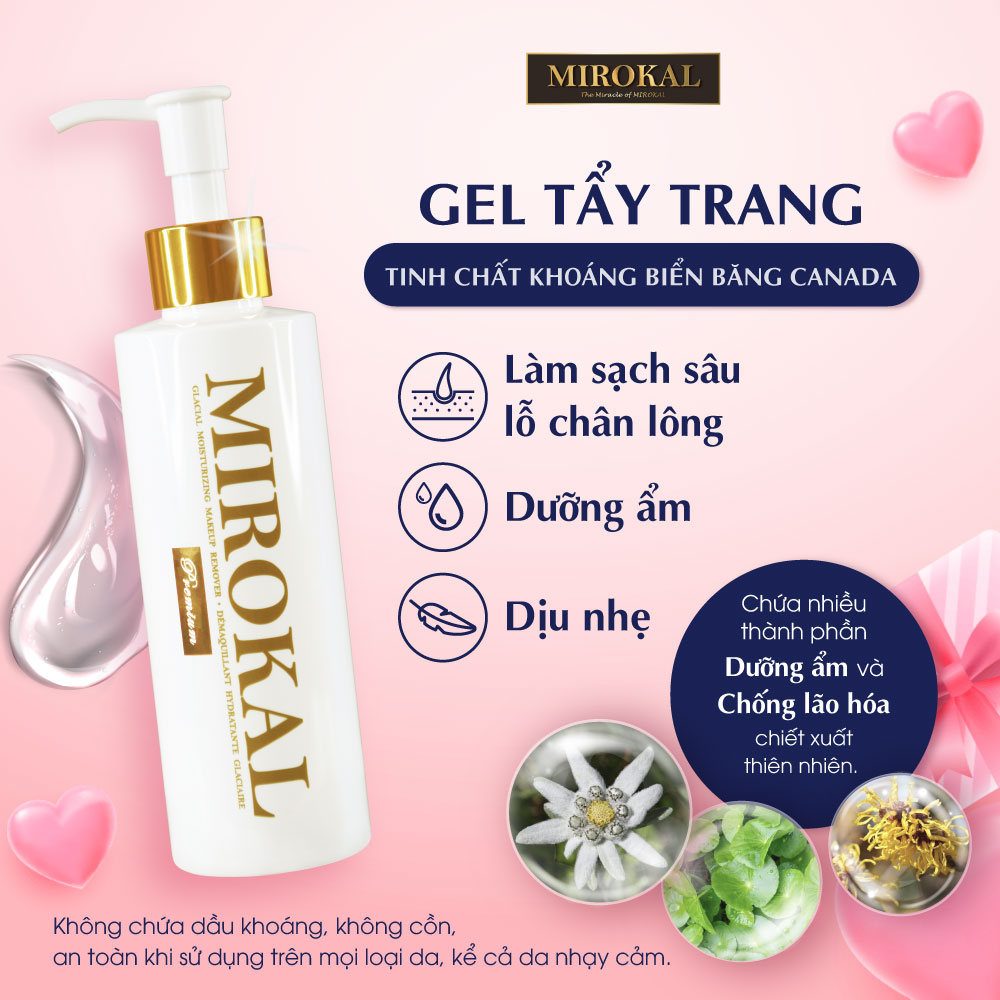 [MIROKAL] MOISTURIZING MAKEUP REMOVAL SERUM WITH CANADIAN GLACIAL MINERAL EXTRACT 200ml