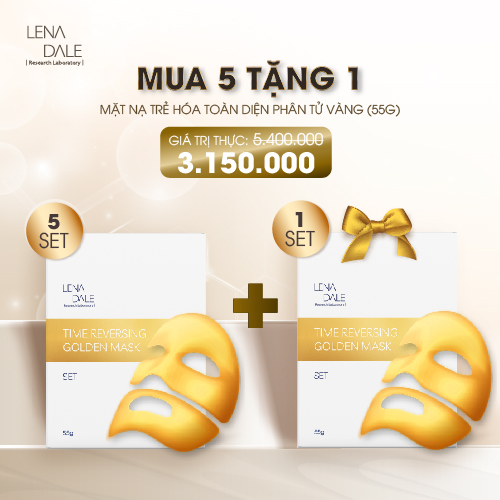 [LENA DALE] [MUA 5 TẶNG 1] MẶT NẠ TRẺ HÓA TOÀN DIỆN PHÂN TỬ VÀNG